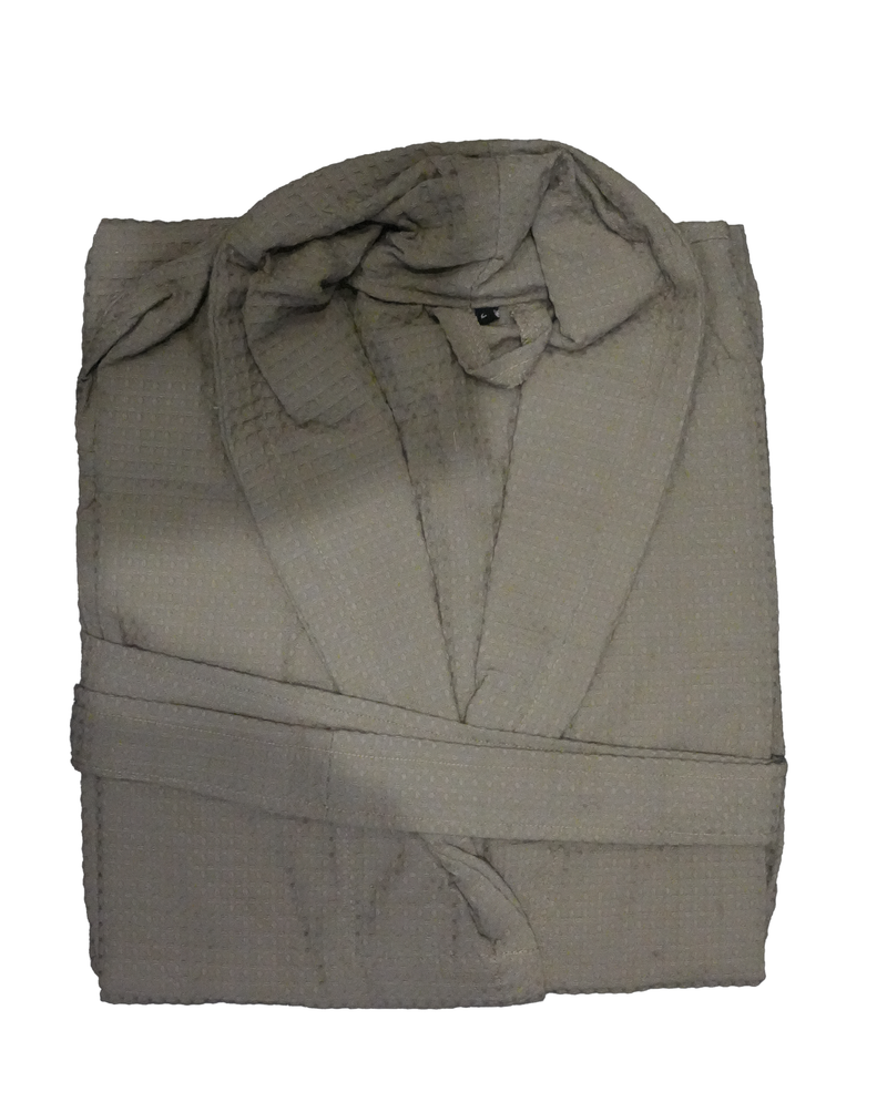 Peignoir nid d'abeille col chale top