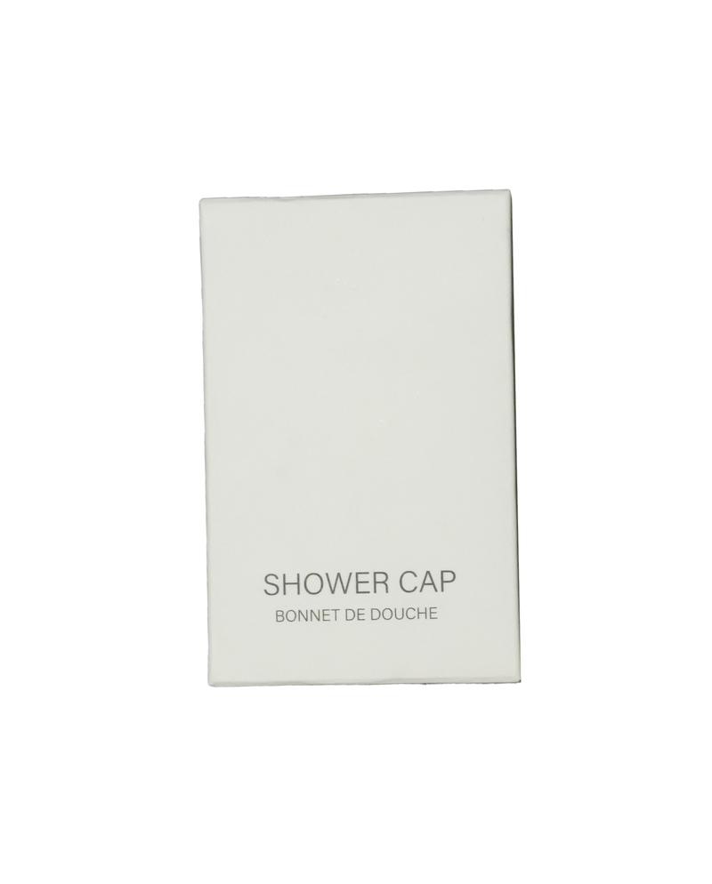 Shower cap white box